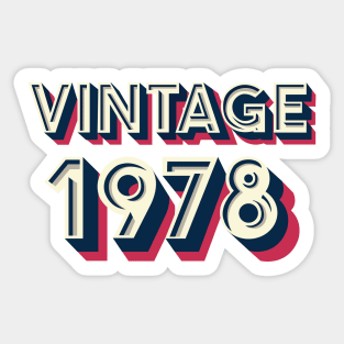 Vintage 1978 Sticker